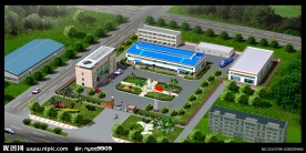 厂房鸟瞰 厂区鸟瞰