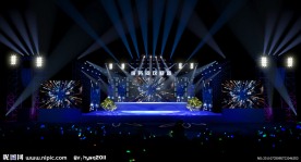 舞台设计效果图（3D灯光） 华耀世奇