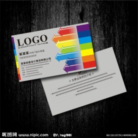 多彩色 文印摄影名片设计