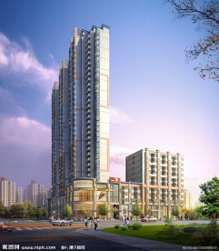 高层酒店加沿街商业MAX加MAP