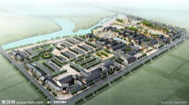 古建筑商业鸟瞰MAX模型