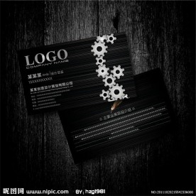 黑色 工业制造名片设计