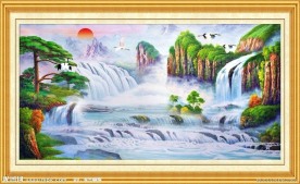 山水画 风景油画