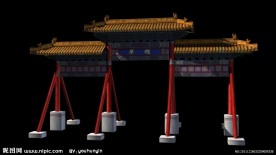 大牌楼全贴图模型