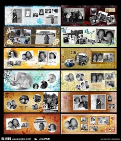 怀旧 老照片相册 模版 (模版内没有照片)