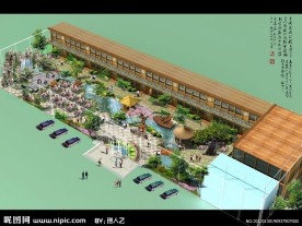 生态酒店效果图方案