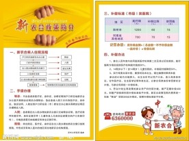 医院 新农合 彩页 背景