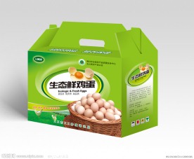 鸡蛋包装 鸡蛋盒（展开图）