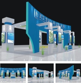 展台搭建设计(3D设计模型)展示模型