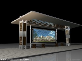 3D公交站台