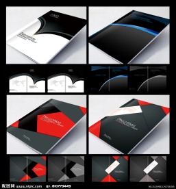 黑色画册封面设计
