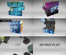 三维立体魔方空间片头