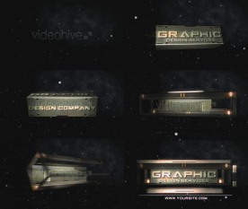 三维3D空间字体logo片头