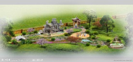 别墅庭院私家花园效果图