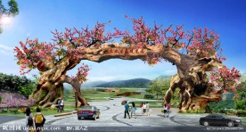 农业采摘园生态大门方案