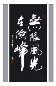 无限风光在险峰书法