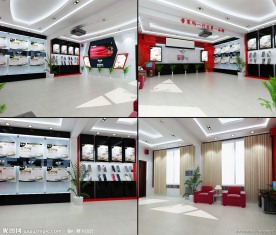 展厅设计（3Dmax带材质灯光 全套效果图）