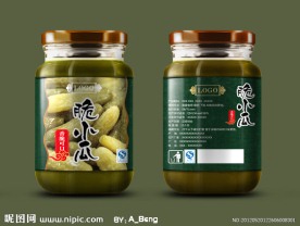 脆小瓜包装设计（含展开图）