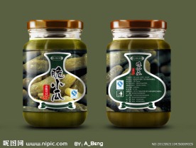 脆小瓜包装设计（含展开图）