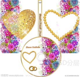 婚庆婚礼DVD光盘和光盘盒设计
