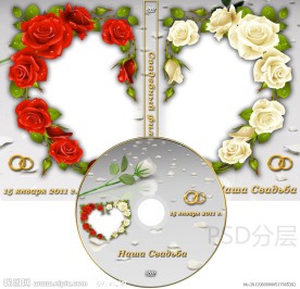 婚庆婚礼DVD光盘和光盘盒设计
