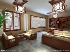 中式茶馆VR材质 VR灯光