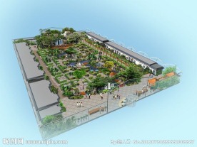 室内生态园鸟瞰图