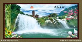 山水画 壁画