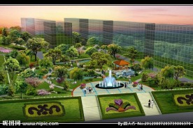 居住区鸟瞰景观效果图