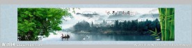 水墨江南山水画
