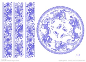 龙凤蓝彩 (通道分层)