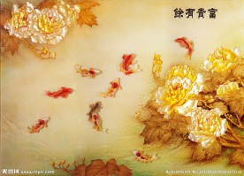 大型写真壁画 富贵有余