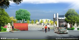 厂区入口景观绿化