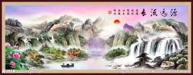 国画山水图