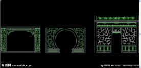 学生必备 拱门花格图例