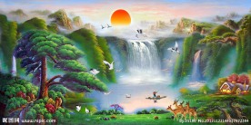 油画 聚宝盆油画