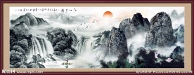 巨幅山水画
