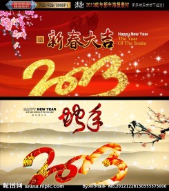 蛇年 2013贺卡