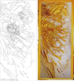 花 抽象花 风中牡丹