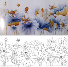 金荷花 荷花 小鸟