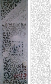 欧式花 玉砂图 线条图