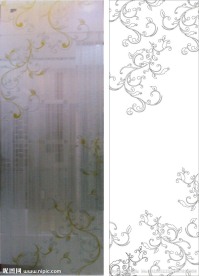 欧式花 线条花 金色花