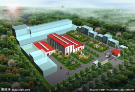 工厂鸟瞰图 厂房鸟瞰