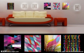 时尚现代无框画