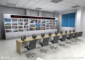 监控中心机房效果图