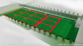 学校体育场效果图