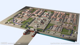 故宫全景地形模型