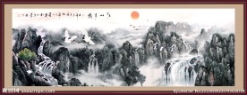 巨幅山水画