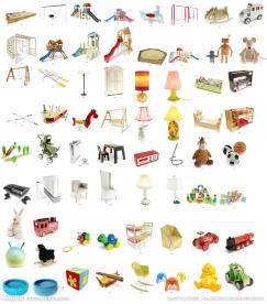 儿童陈设用品模型