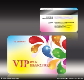 炫彩会员卡模板下载